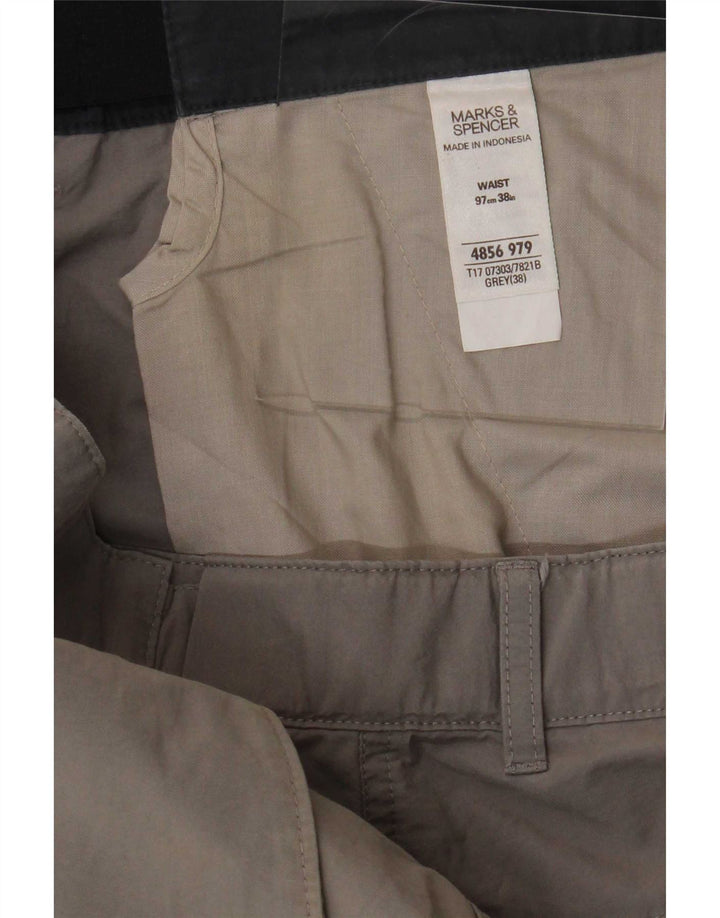 Pantaloni scurți cargo pentru bărbați Marks & Spencer XL W38 bumbac gri