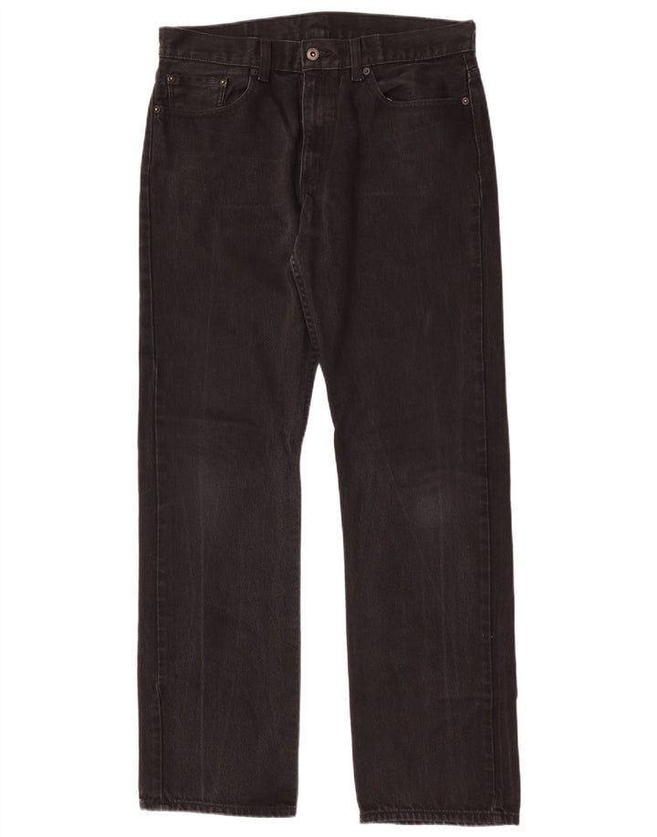 Blugi drepti pentru bărbați Levi's W34 L34 bumbac negru