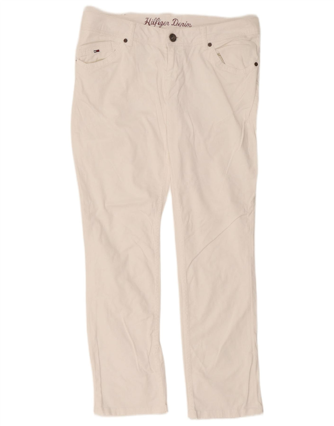 Blugi slim pentru bărbați Tommy Hilfiger W34 L34 bumbac alb