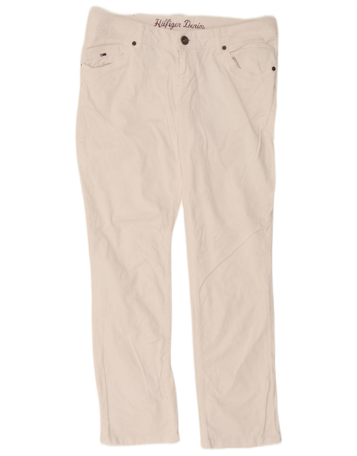 Blugi slim pentru bărbați Tommy Hilfiger W34 L34 bumbac alb