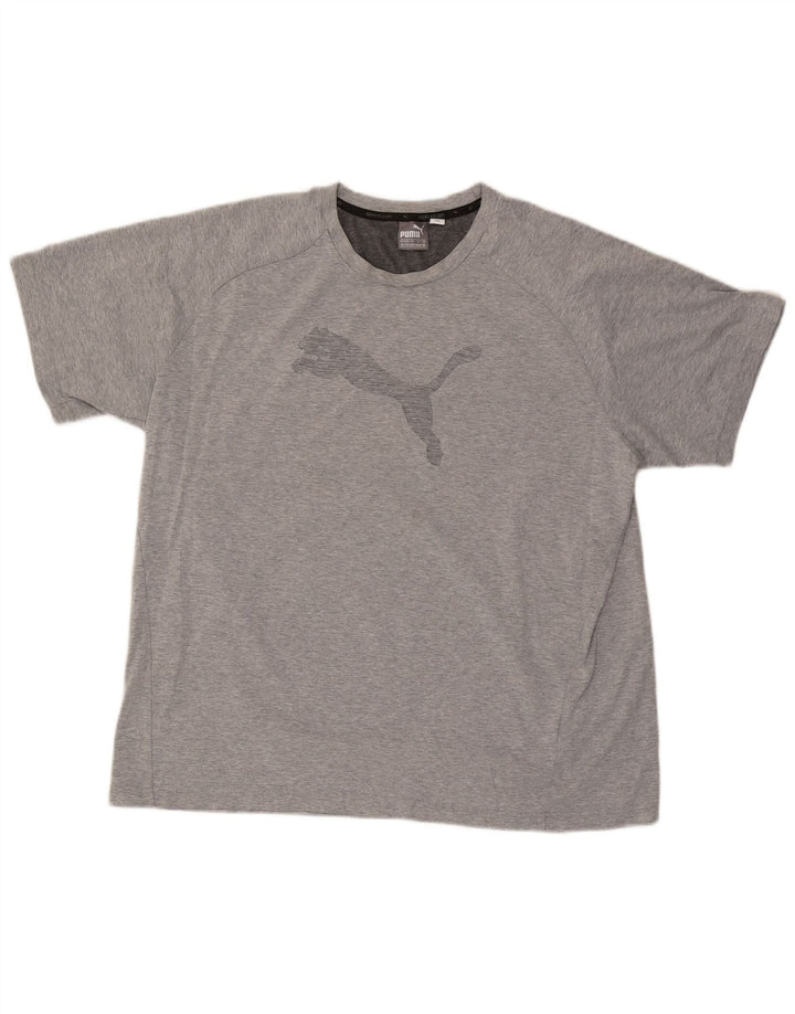 Tricou grafic PUMA pentru bărbați Top 2XL bumbac gri