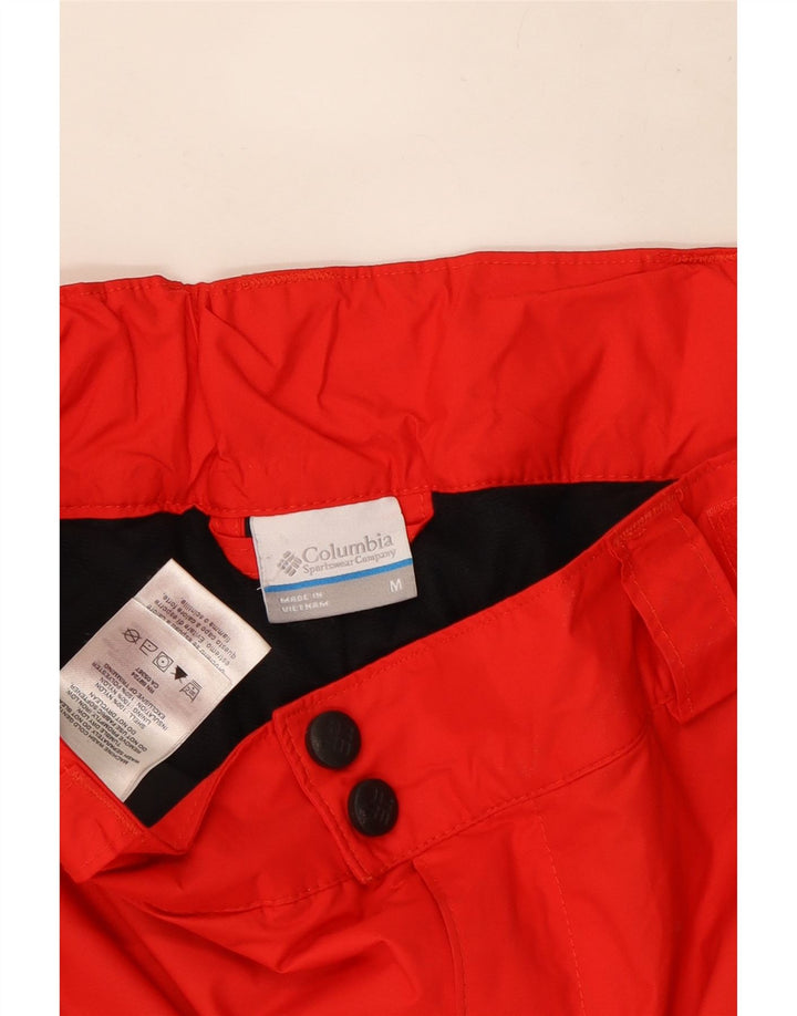 Pantaloni de schi Columbia Omni-Shield pentru bărbați, roșu mediu, nailon color bloc