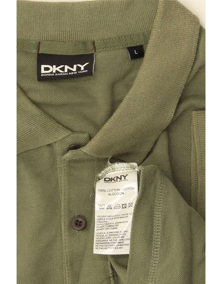 Tricou polo pentru bărbați Dkny, bumbac kaki mare