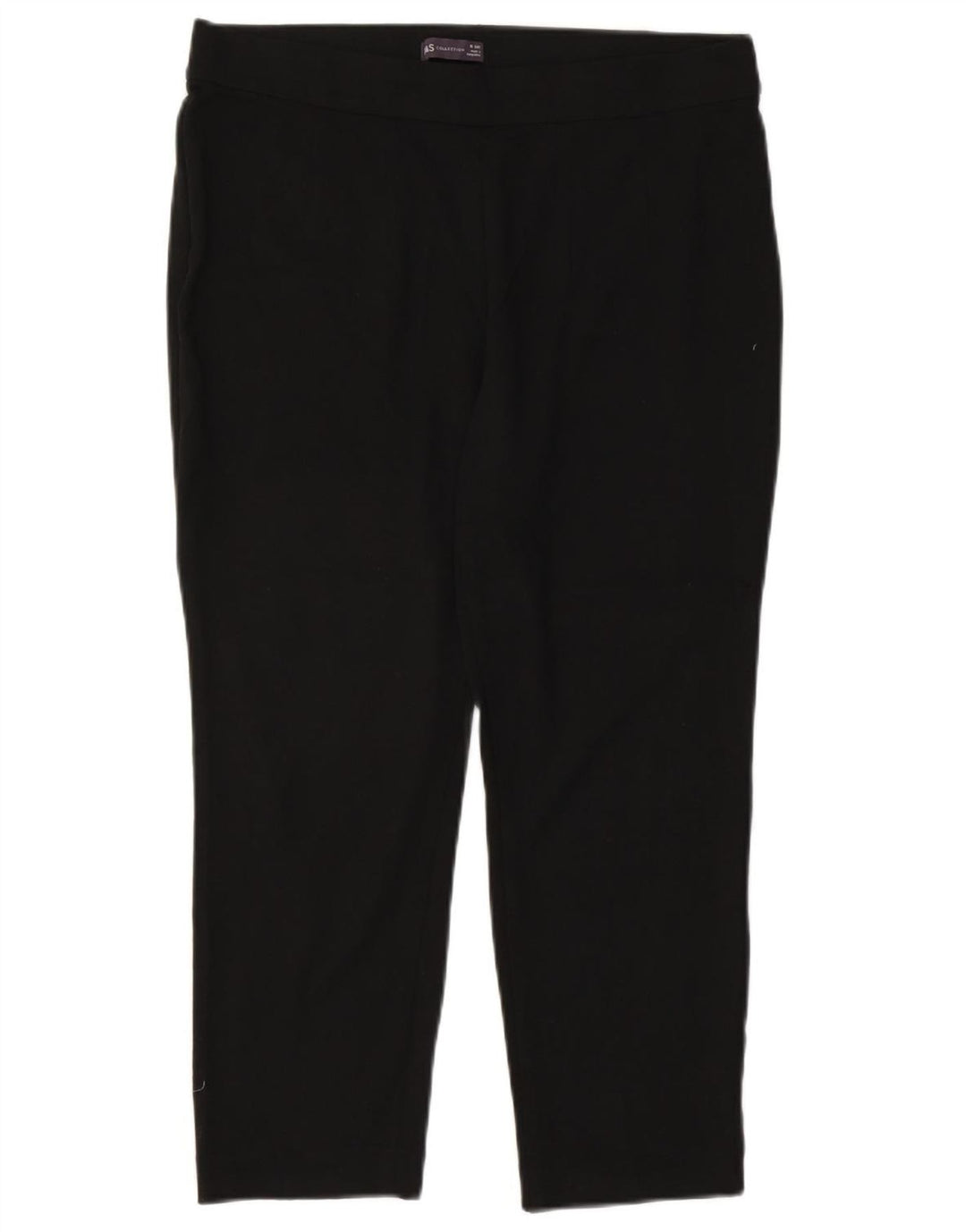 MARKS & SPENCER Pantaloni tăiați drept pentru femei UK 16 Large W34 L24 Black