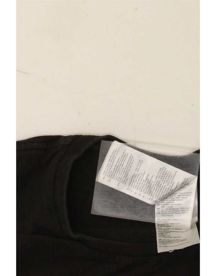Tricou grafic Adidas pentru bărbați Top mediu negru bumbac