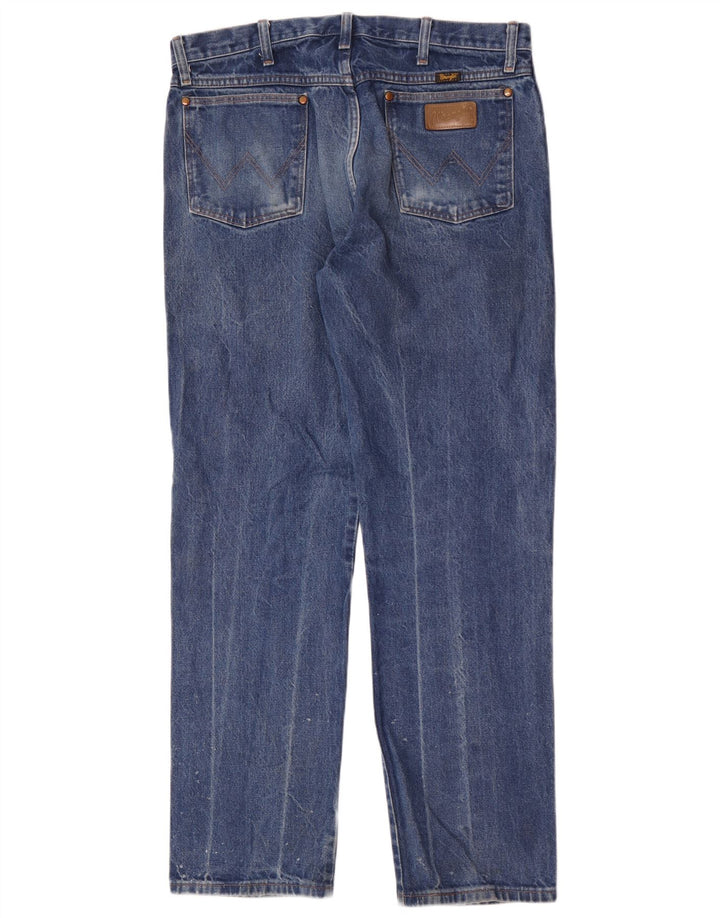 Blugi drepti pentru bărbați Wrangler W36 L32 Bumbac albastru