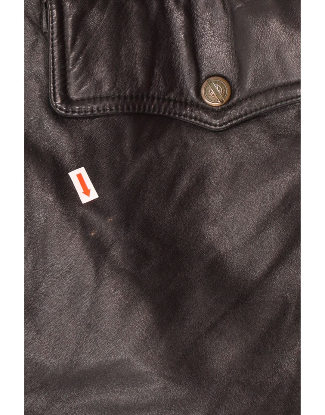 Jachetă de piele pentru bărbați VINTAGE IT 54 2XL din piele neagră