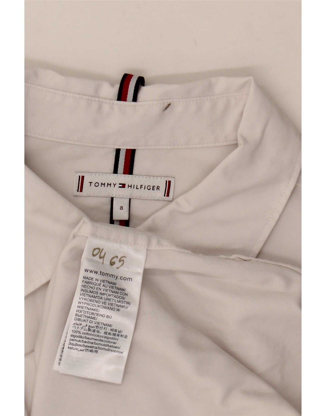 Cămașă Tommy Hilfiger pentru femei US 8 Medium White Bumbac