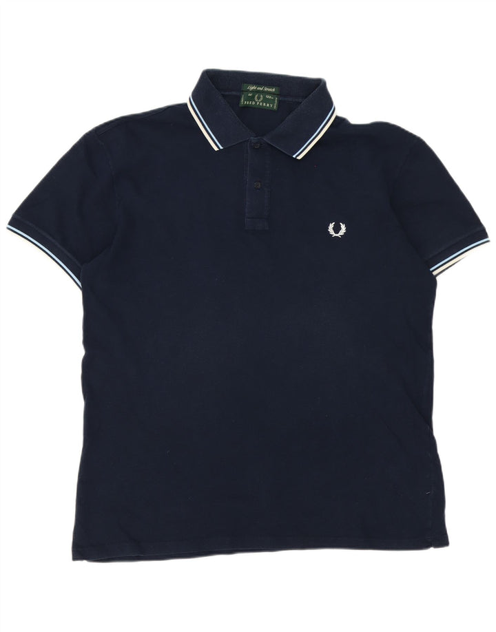 Cămașă polo Fred Perry pentru bărbați, mare, albastru bleumarin, bumbac