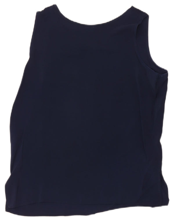 Vest Vest Top Femei Vintage IT 46 Large Bleumarin