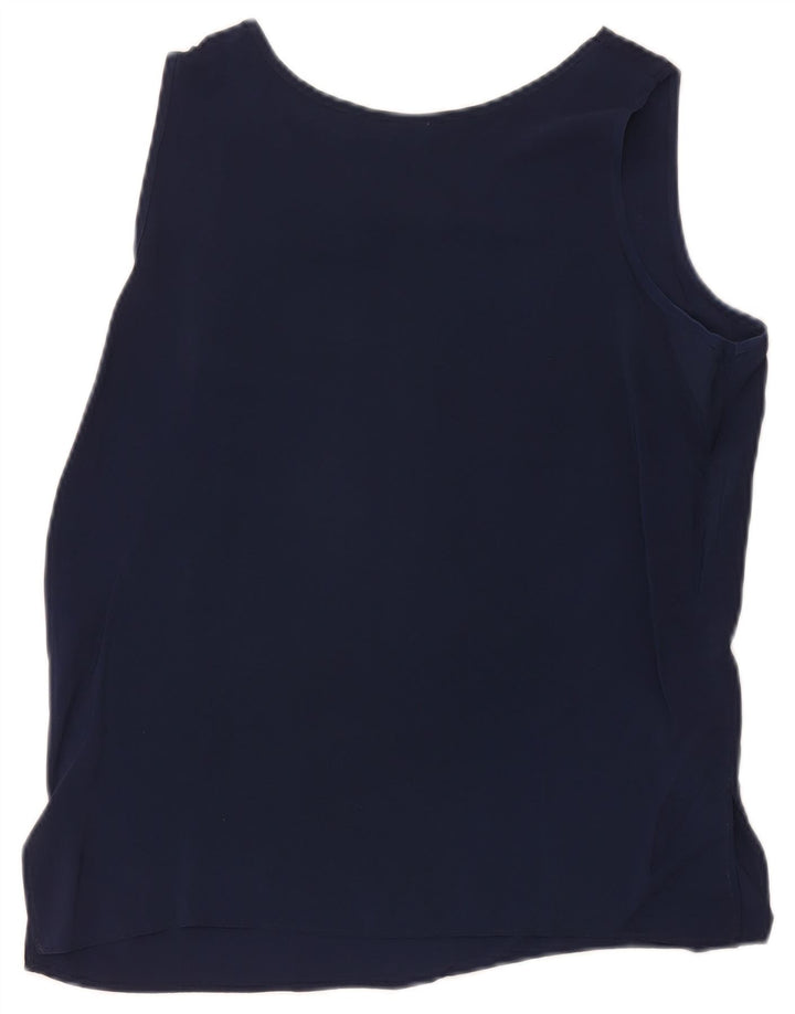 Vest Vest Top Femei Vintage IT 46 Large Bleumarin