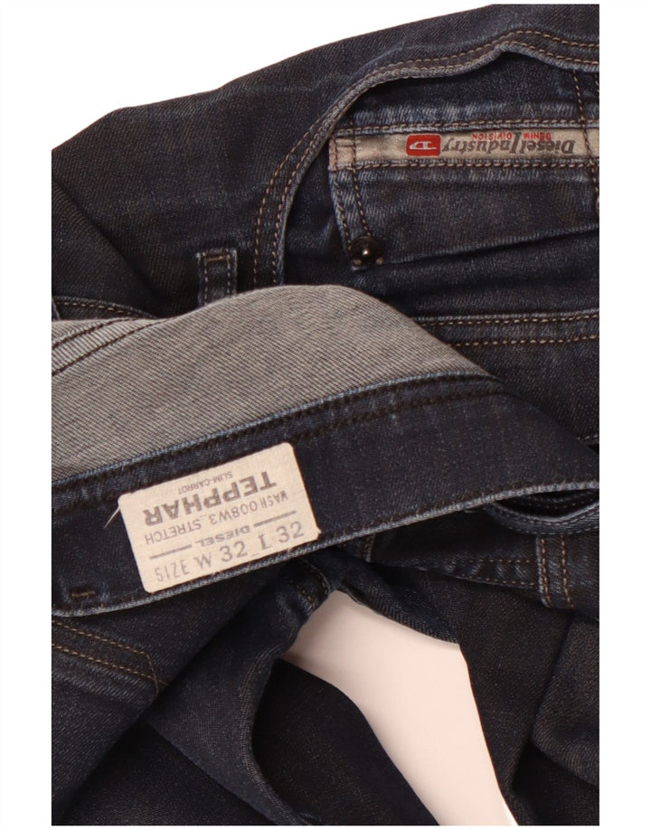 DIESEL Blugi Tepphar Carrot Slim pentru bărbați W32 L32 Bumbac bleumarin