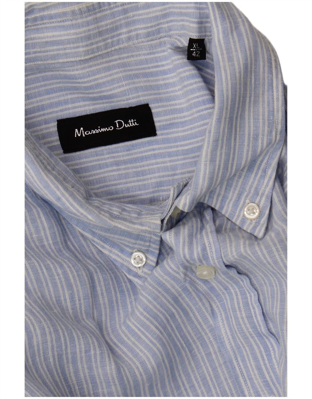 Cămașă Massimo Dutti pentru bărbați XL Blue Pinstripe