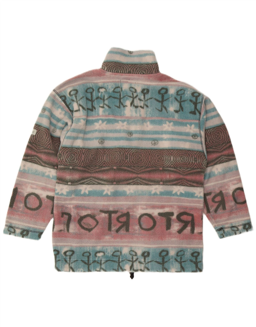 Jumper pentru bărbați Etirel, cu grafică, cu fermoar și gât, din lână, mic, multicolor, Fair Isle