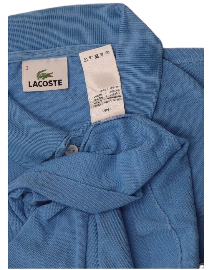 Tricou polo pentru bărbați Lacoste Mărimea 3 Bumbac albastru mic