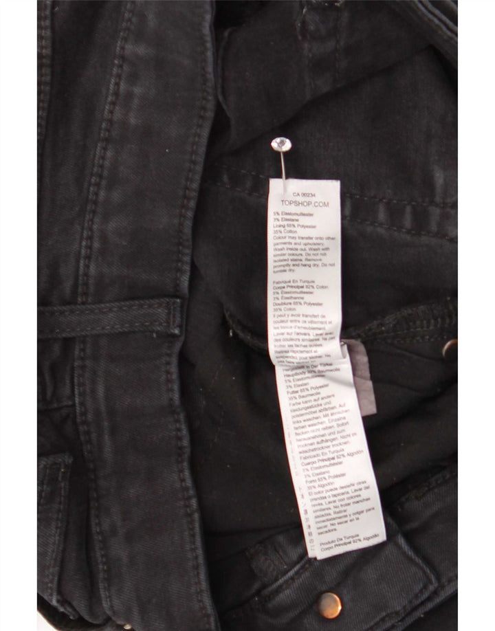Topshop blugi skinny pentru femei W30 L27 elastan negru