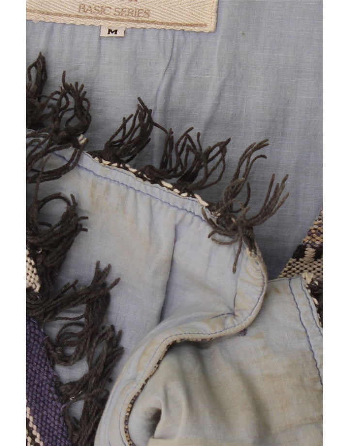 Vestă vintage pentru bărbați, bumbac cu dungi medii, multicolore