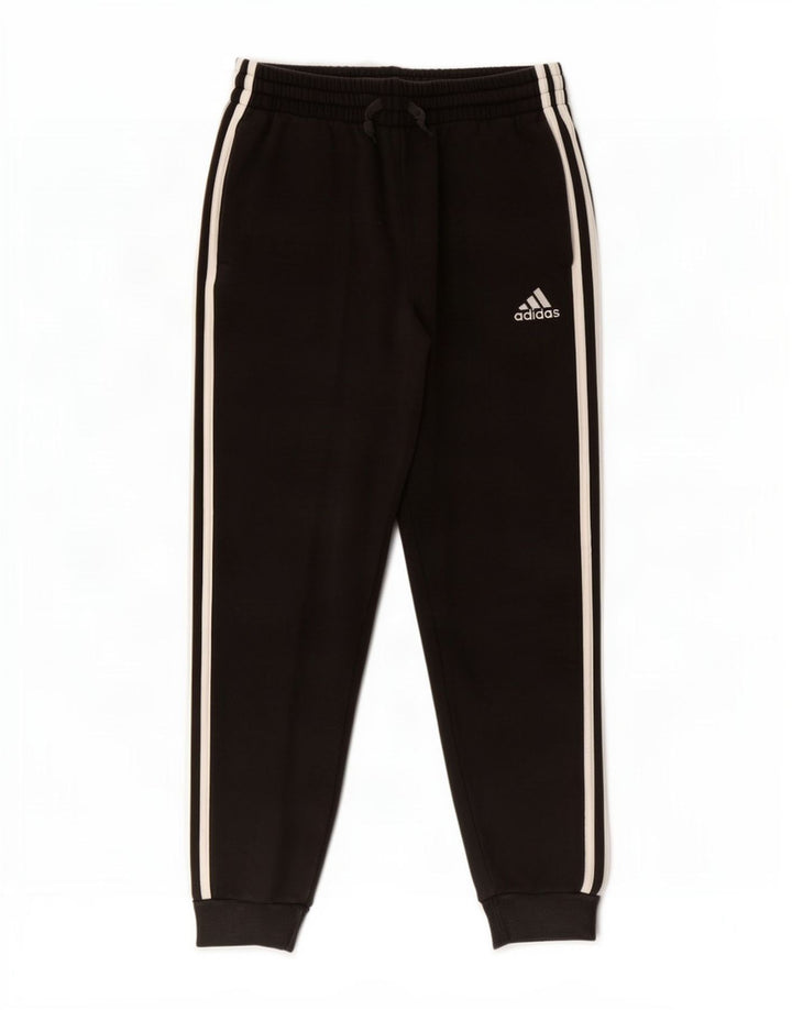 Pantaloni de trening pentru bărbați Adidas Pantaloni de jogging, bumbac mediu negru