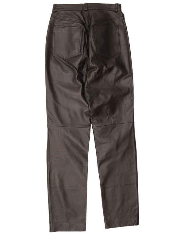 Avitano Pantaloni subțiri din piele pentru femei EU 38 Medium W26 L33 Negru