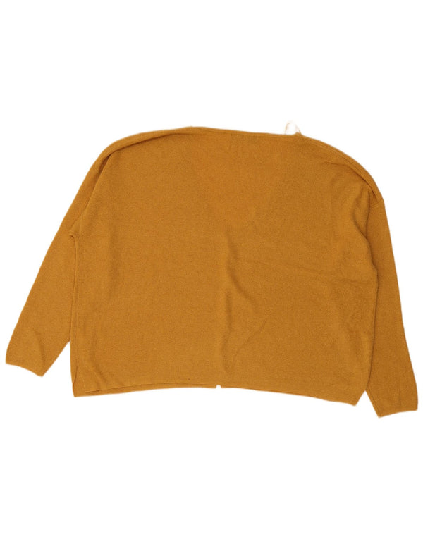 Pulover cardigan pentru femei Marks & Spencer UK 18 XL galben acrilic