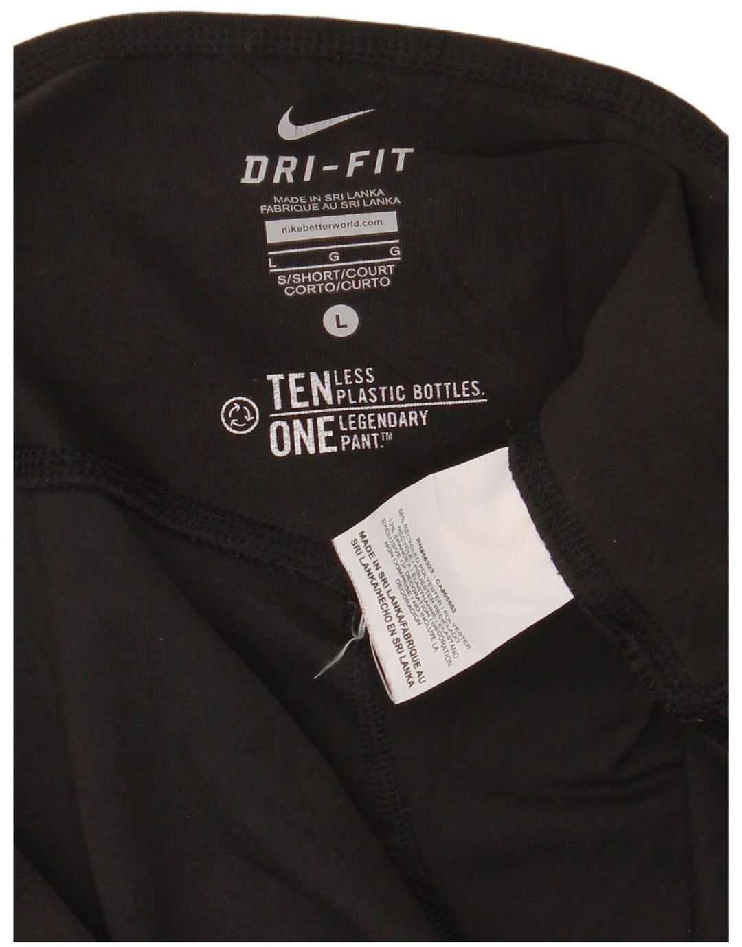 Pantaloni de trening NIKE Dri Fit pentru femei UK 16 Poliester negru mare