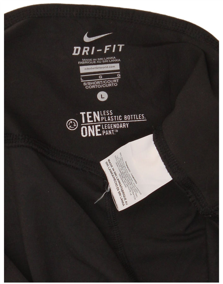 Pantaloni de trening NIKE Dri Fit pentru femei UK 16 Poliester negru mare