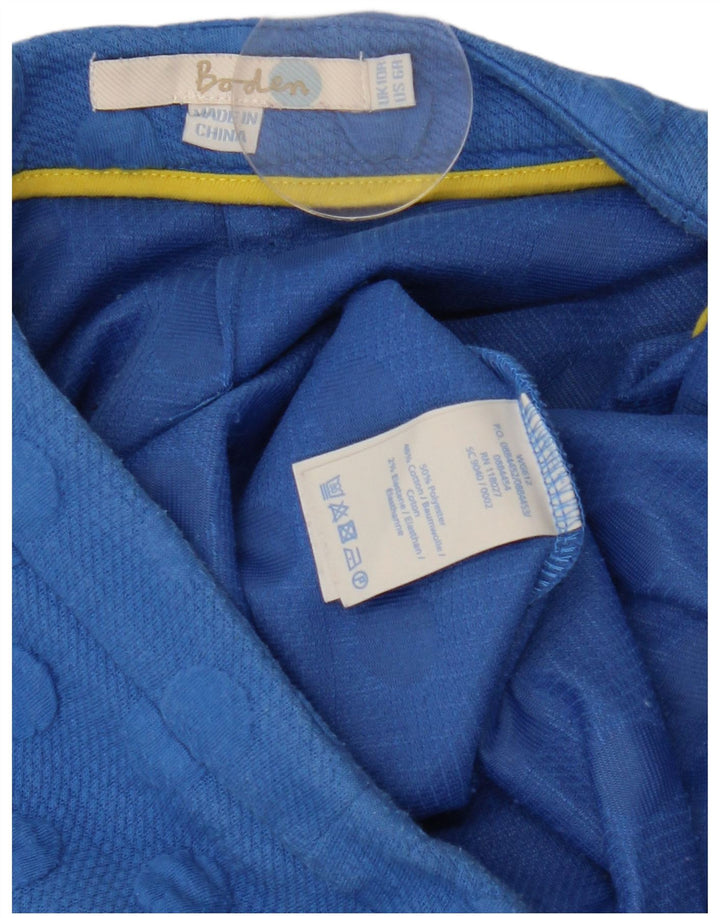Fusta Boden pentru femei, în formă de A, UK 10 Small W28 Blue Polka Dot Poliester