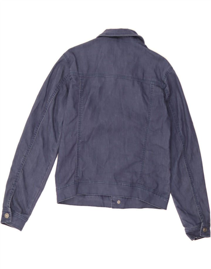 BENETTON Boys Denim Jacket 11-12 Years 2XL Navy Blue Cotton Vintage Benetton and Second-Hand Benetton from Messina Hembry 