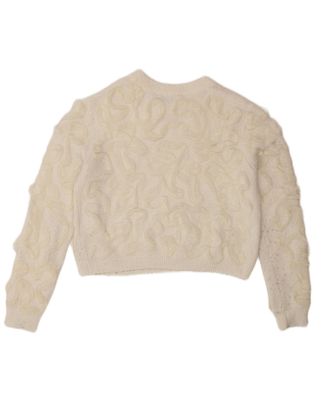 Pulover pentru femei Zara, cu model abstract, cu decolteu rotund
