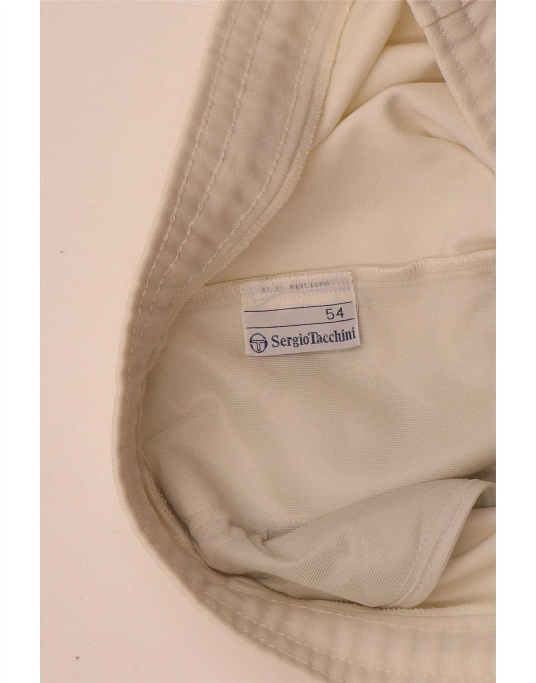 Sergio Tacchini Pantaloni scurți sport grafic pentru bărbați IT 54 XL Poliester alb