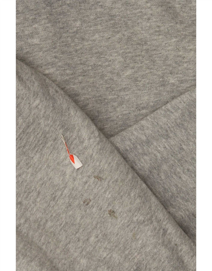 Pulover Nike pentru bărbați, cu fermoar, bumbac cu pete, gri mediu