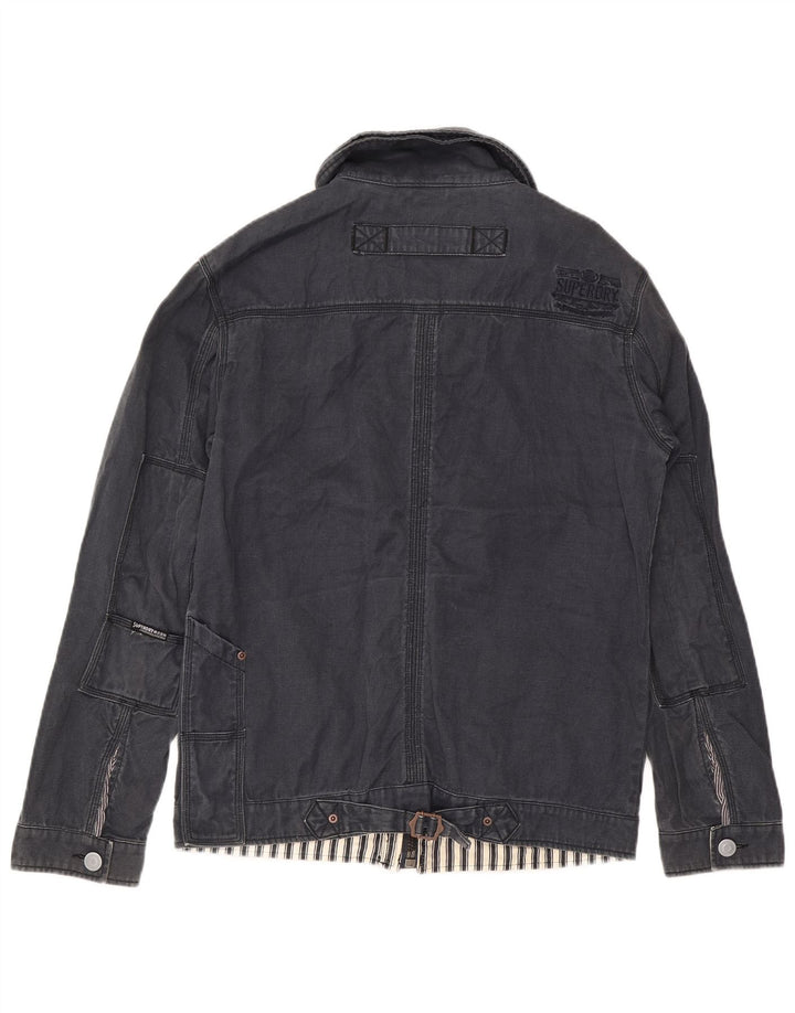 Jachetă Superdry pentru bărbați, UK 42 XL, bumbac bleumarin
