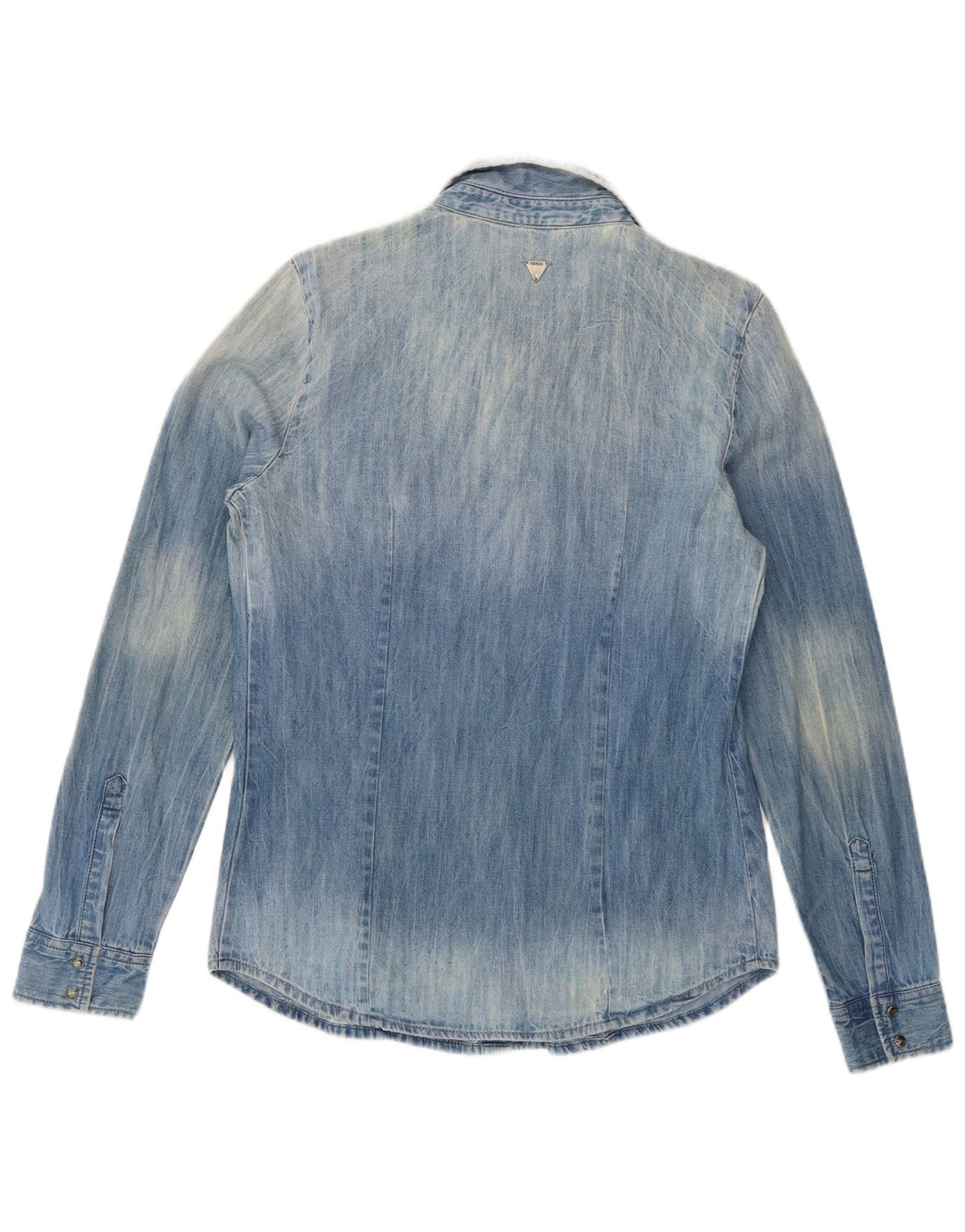 Cămașă denim supradimensionată Guess pentru femei UK 6 XS Bumbac albastru