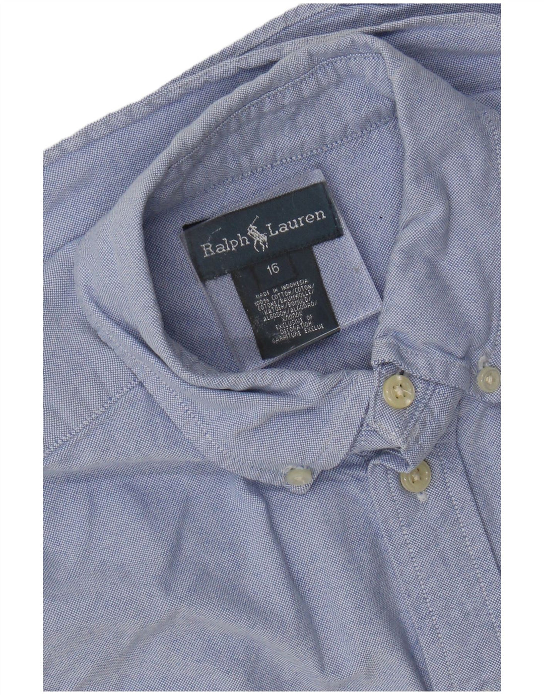 Cămașă Ralph Lauren Băieți 15-16 Ani Bumbac Albastru