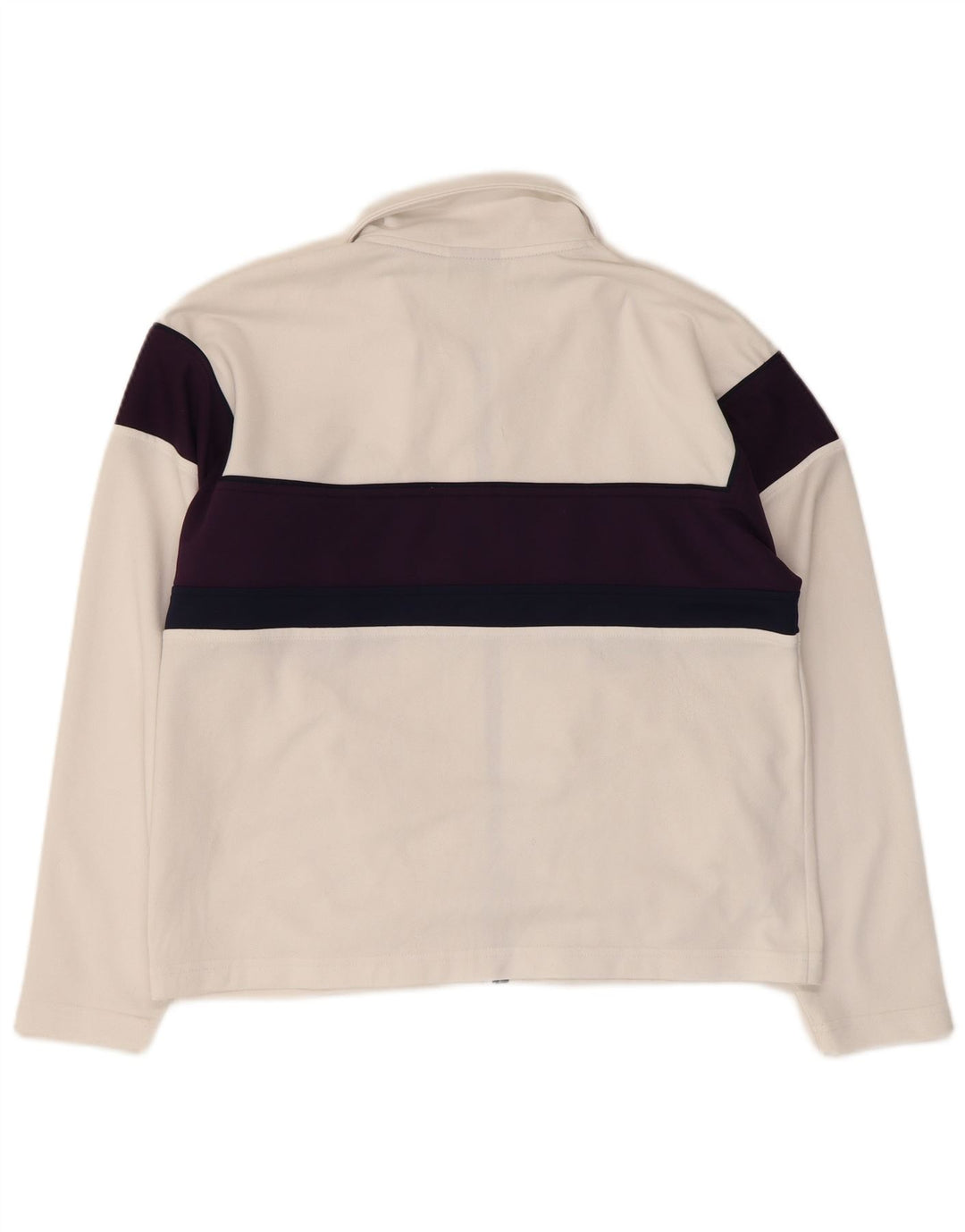 Jachetă de trening supradimensionată pentru femei Asics UK 10, alb, color block