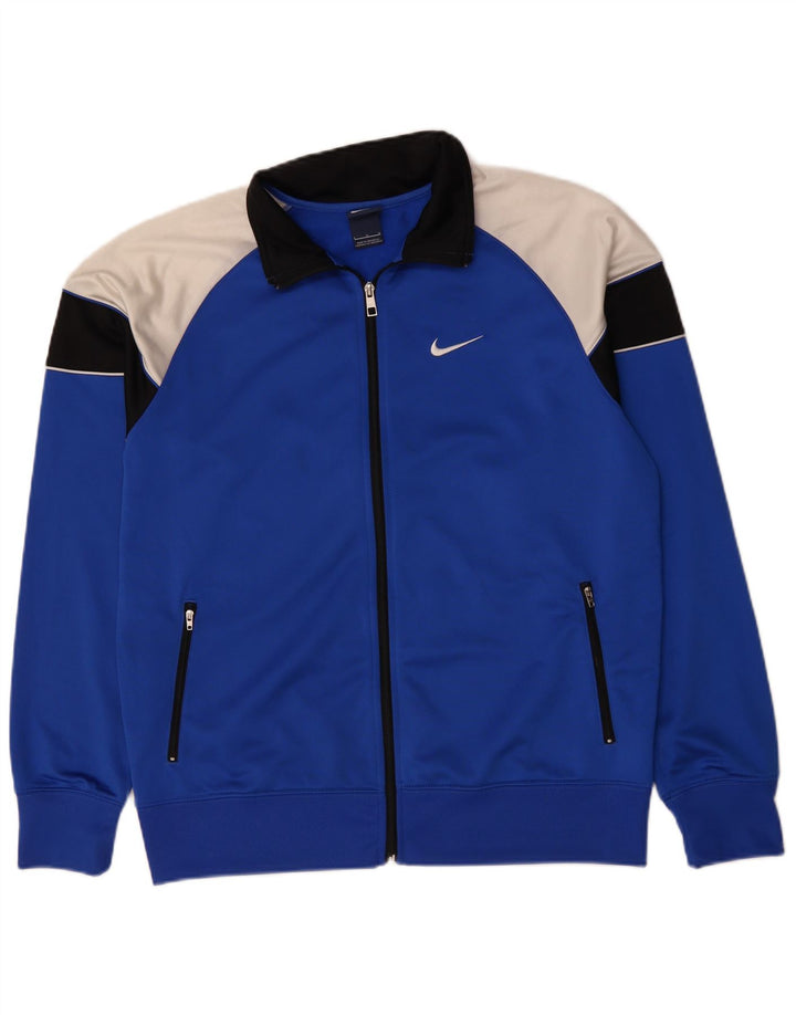 Jachetă de top pentru trening Nike pentru bărbați, mare, albastru, din poliester