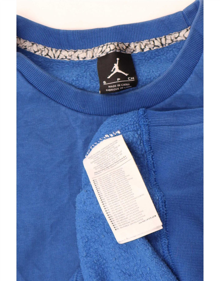 Hanorac pentru bărbați Jordan cu model abstract Jumper mic, albastru, bumbac
