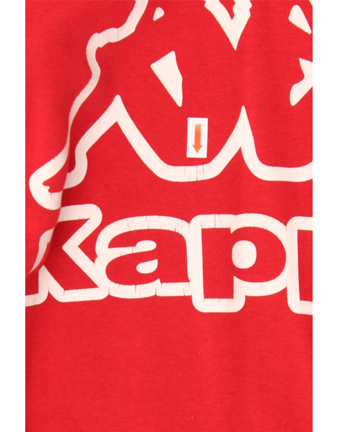 KAPPA Mens Graphic Hoodie Jumper Medium Red Cotton