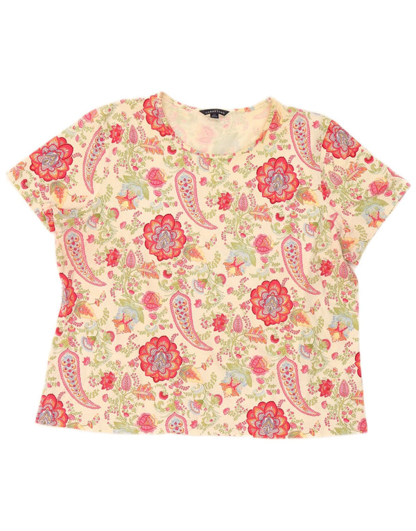 Lands End, tricou supradimensionat pentru femei, Marea Britanie 18/20 XL, cachetele multicolor