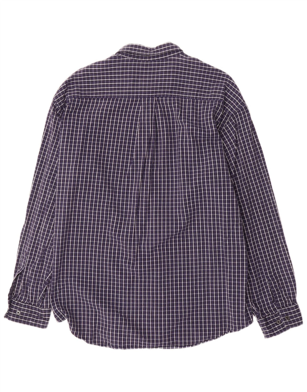 Cămașă de flanel pentru bărbați DOCKERS XL, bumbac cu carouri bleumarin