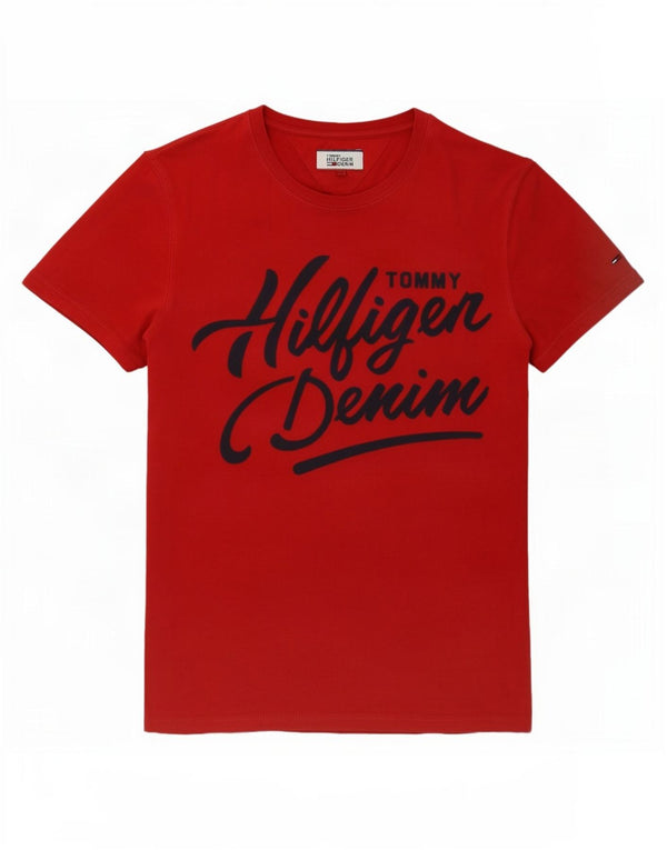 Tricou grafic Tommy Hilfiger pentru bărbați Top mic bumbac roșu