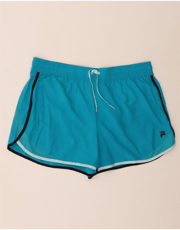 Pantaloni scurti sport Fila pentru femei UK 18 XL, albastru, poliester