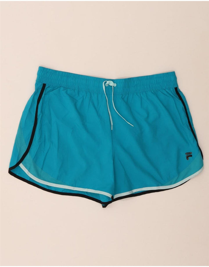 Pantaloni scurti sport Fila pentru femei UK 18 XL, albastru, poliester
