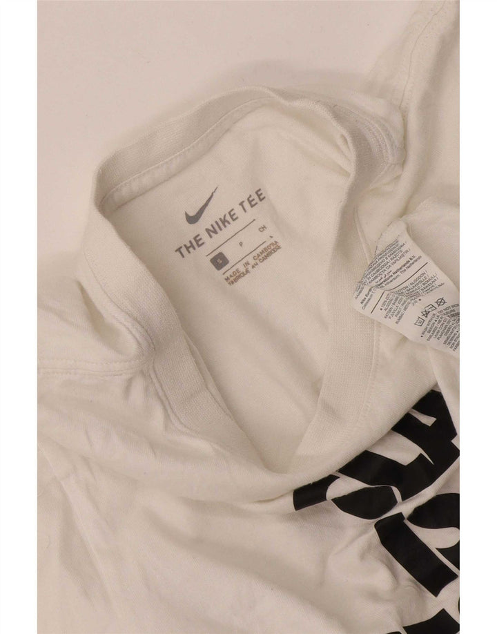 Tricou grafic Nike pentru bărbați Top mic, alb, bumbac
