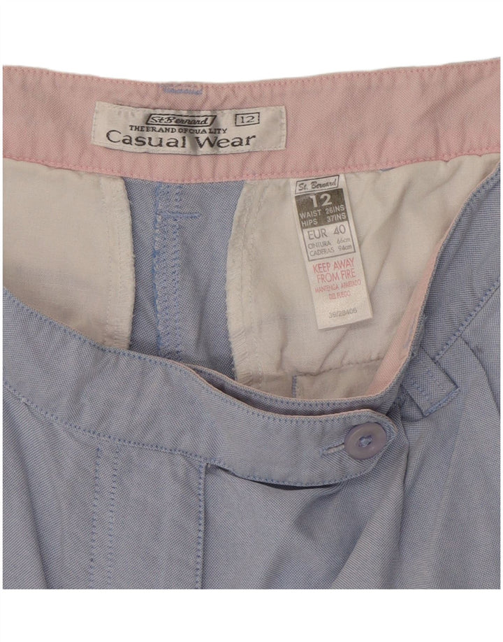 Pantaloni scurti chino pentru femei St. Bernard UK 12 Medium W28 Bumbac albastru