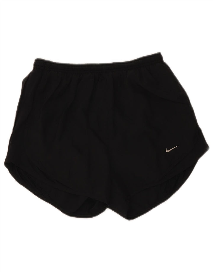 Pantaloni scurți sport Nike Dri Fit pentru femei UK 8 Small Negru Poliester