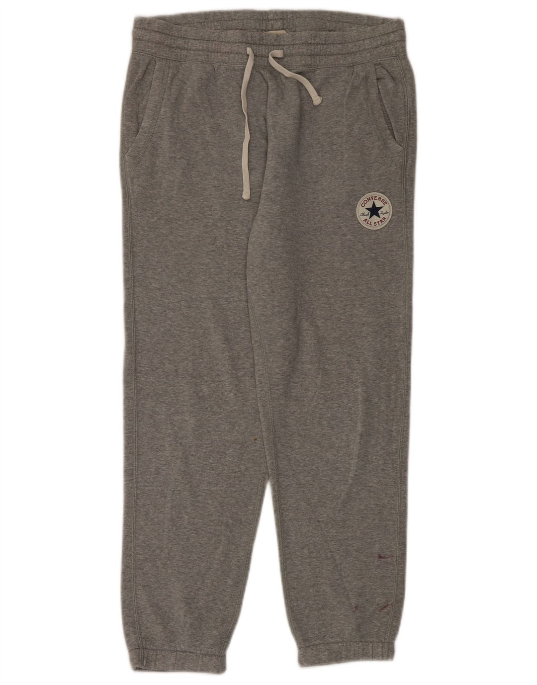 Pantaloni de trening Converse pentru bărbați Joggeri din bumbac gri mediu