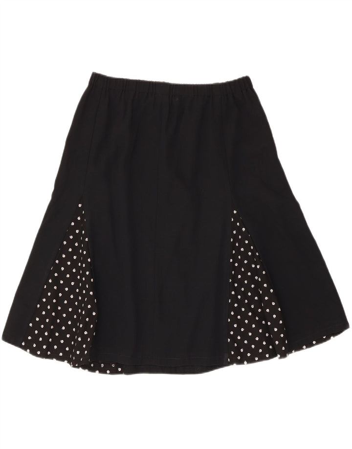 Fusta A-Line pentru femei Vintage W30 Medium Black Spotted