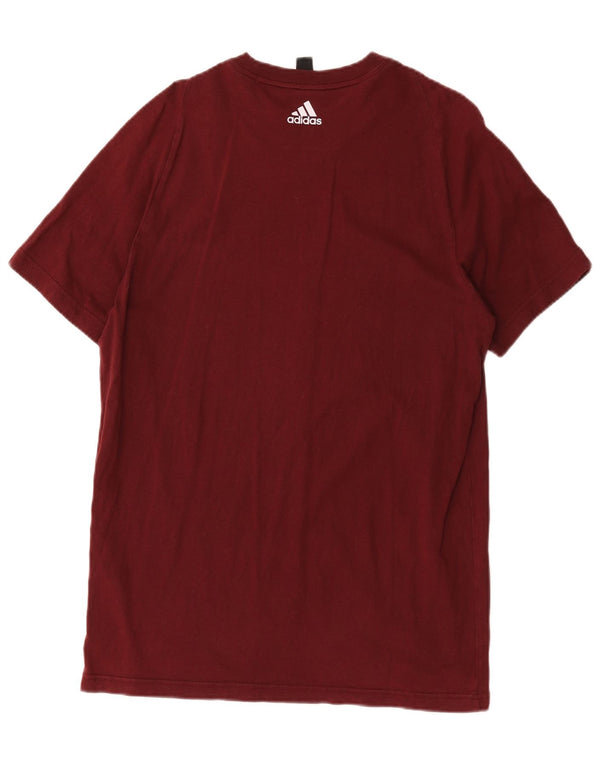 Tricou grafic pentru bărbați Adidas Top Medium Burgundy Bumbac