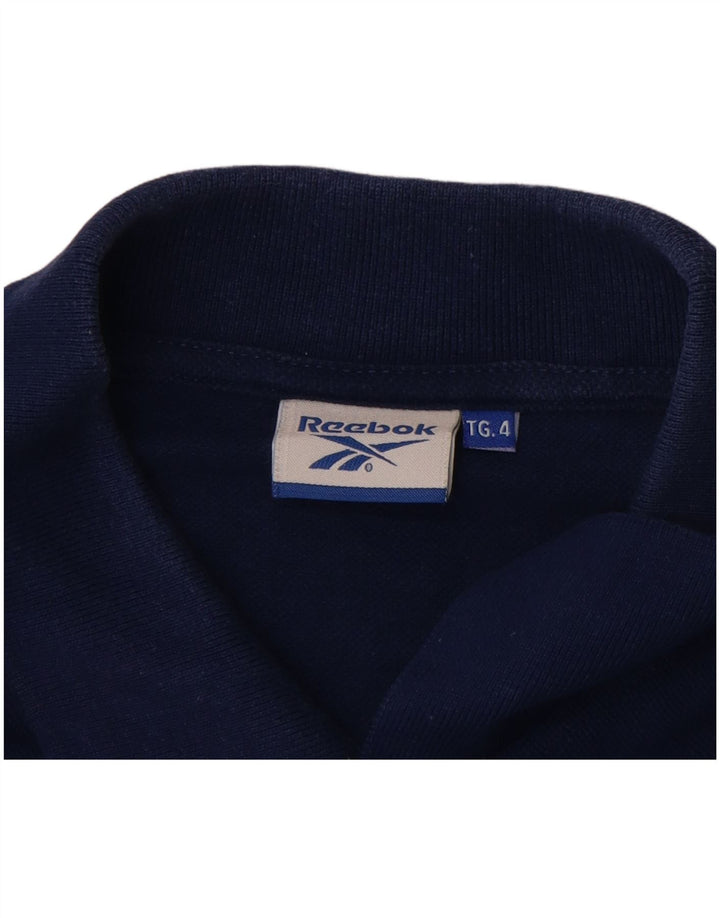 Tricou polo pentru bărbați REEBOK XL, bumbac bleumarin